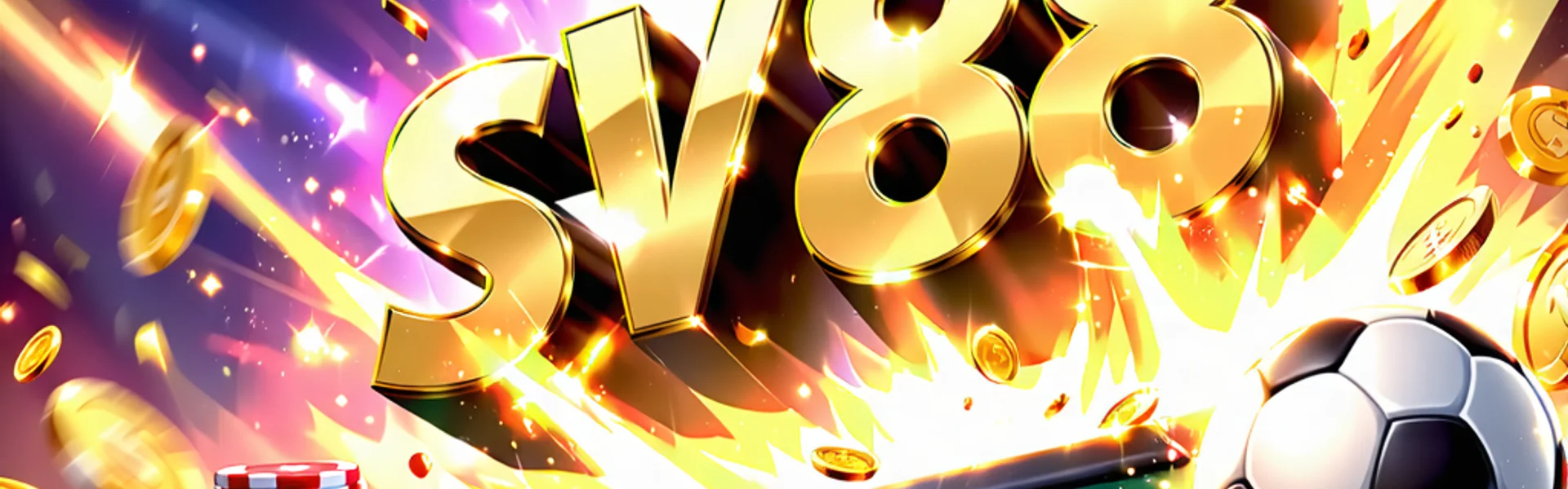 Banner kêu gọi đăng ký SV88.com với hình ảnh các trò chơi phổ biến và ưu đãi hấp dẫn