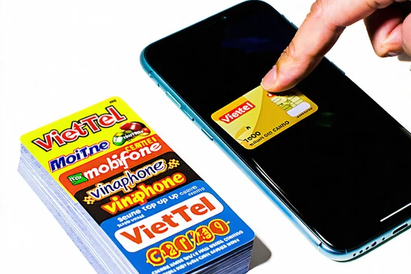 Biểu tượng thẻ cào điện thoại hoặc thẻ game