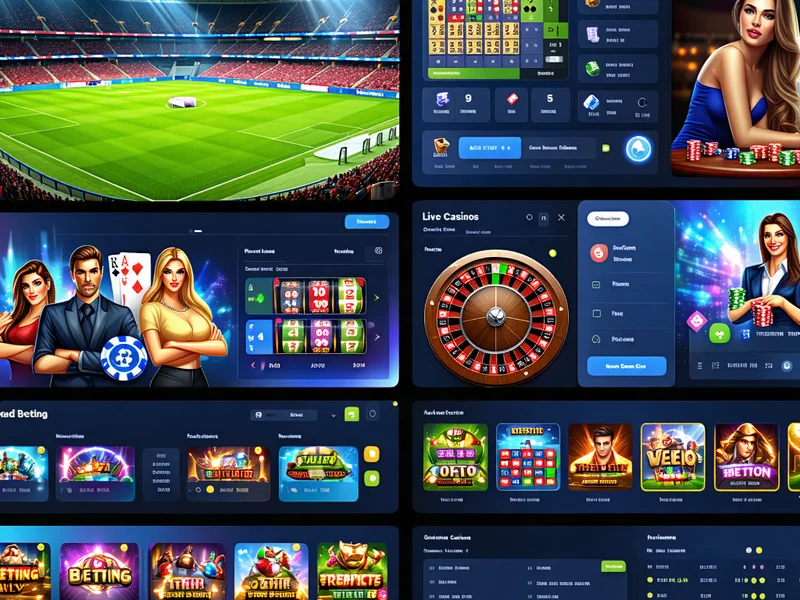 Hình ảnh tổng quan các trò chơi phổ biến tại SV88 như cá cược thể thao, casino trực tuyến, và slot game.