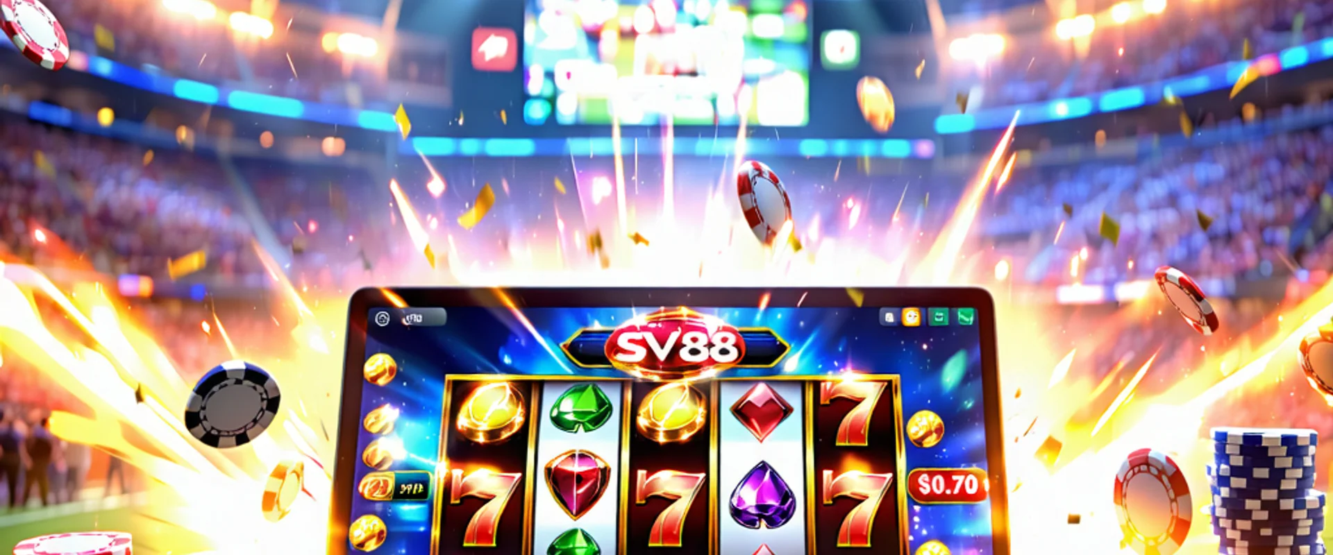 Hình ảnh tổng quan các trò chơi phổ biến tại SV88.com, SV88 Việt Nam với các biểu tượng game đa dạng