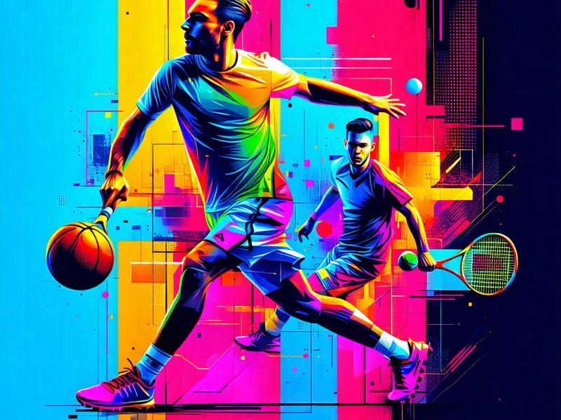 Hình ảnh tổng hợp các môn thể thao phổ biến như bóng đá, bóng rổ, tennis và esports trên nền tảng SV88, sv88.com